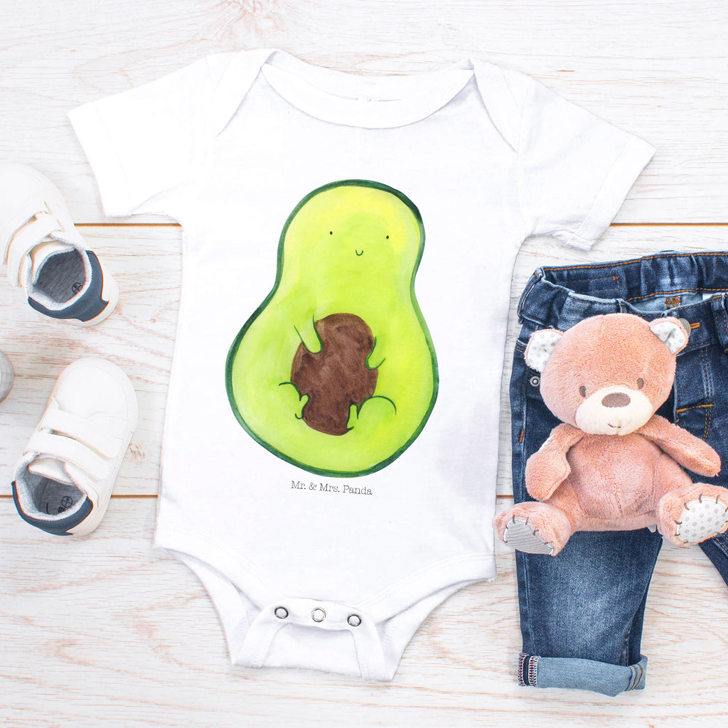 Organic Baby Body Avocado mit Kern Babykleidung, Babystrampler, Strampler, Wickelbody, Baby Erstausstattung, Junge, Mädchen, Avocado, Veggie, Vegan, Gesund, Avokado, Avocadokern, Kern, Pflanze, Spruch Leben