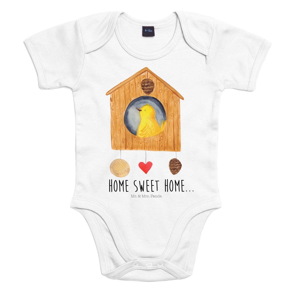 Organic Baby Body Vogelhaus sweet Home Babykleidung, Babystrampler, Strampler, Wickelbody, Baby Erstausstattung, Junge, Mädchen, Tiermotive, Gute Laune, lustige Sprüche, Tiere, Vogelhaus, Vogel, Home sweet Home, Einzug, Umzug, Geschenk, Einzugsgeschenk, Hausbau, Haus