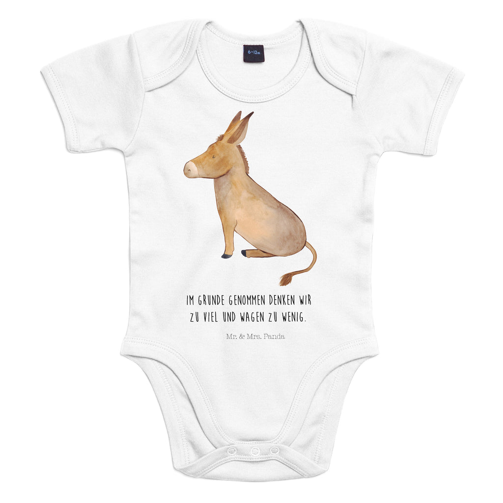 Organic Baby Body Esel Babykleidung, Babystrampler, Strampler, Wickelbody, Baby Erstausstattung, Junge, Mädchen, Tiermotive, Gute Laune, lustige Sprüche, Tiere, Esel, Weisheit, Lebensmut, Lebensglück, Ziel, Lebensziel, Mut, erfolg, tapferkeit, positive gedanken, zuversicht