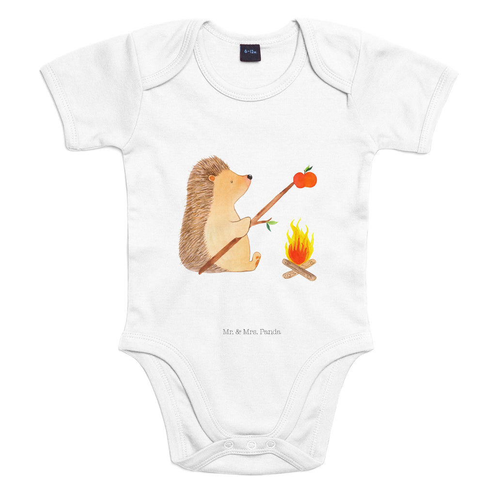 Organic Baby Body Igel grillt Babykleidung, Babystrampler, Strampler, Wickelbody, Baby Erstausstattung, Junge, Mädchen, Tiermotive, Gute Laune, lustige Sprüche, Tiere, Igel, Grillen, Ziele, Motivation, arbeitslos, Sinn des Lebens, Spruch