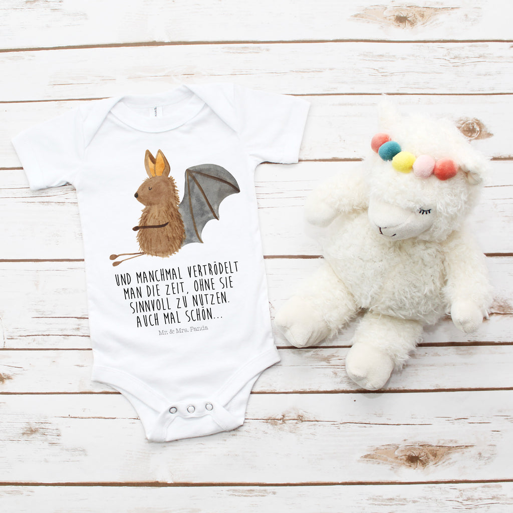Organic Baby Body Fledermaus sitzend Babykleidung, Babystrampler, Strampler, Wickelbody, Baby Erstausstattung, Junge, Mädchen, Tiermotive, Gute Laune, lustige Sprüche, Tiere, Fledermaus, Fledermäuse, Motivation, entspannen