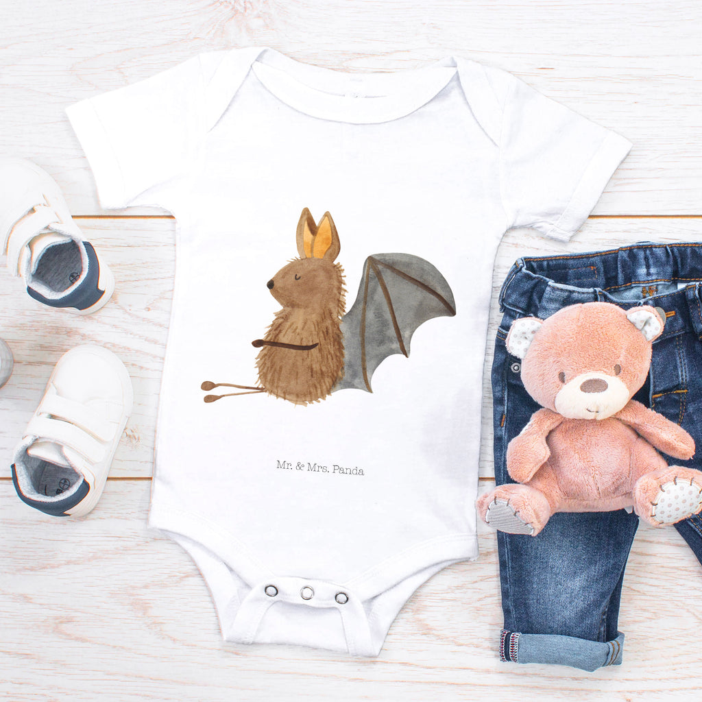 Organic Baby Body Fledermaus sitzend Babykleidung, Babystrampler, Strampler, Wickelbody, Baby Erstausstattung, Junge, Mädchen, Tiermotive, Gute Laune, lustige Sprüche, Tiere, Fledermaus, Fledermäuse, Motivation, entspannen