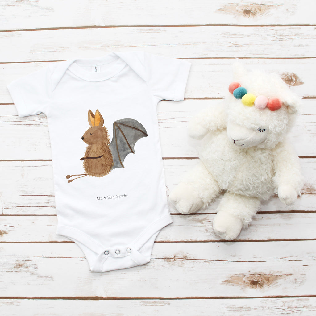 Organic Baby Body Fledermaus sitzend Babykleidung, Babystrampler, Strampler, Wickelbody, Baby Erstausstattung, Junge, Mädchen, Tiermotive, Gute Laune, lustige Sprüche, Tiere, Fledermaus, Fledermäuse, Motivation, entspannen