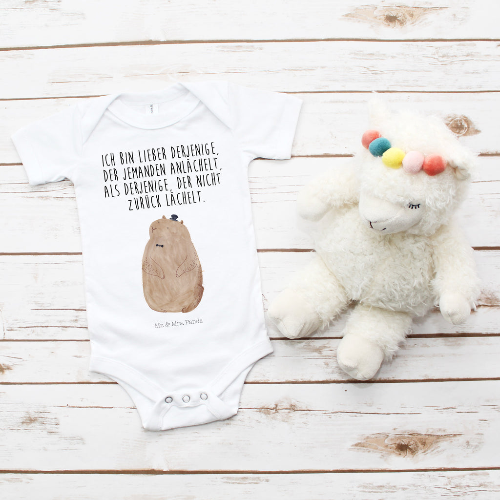 Organic Baby Body Murmeltier Babykleidung, Babystrampler, Strampler, Wickelbody, Baby Erstausstattung, Junge, Mädchen, Tiermotive, Gute Laune, lustige Sprüche, Tiere, Murmeltier, Knigge, Fröhlichkeit, Freundlichkeit, Respekt, Anstand