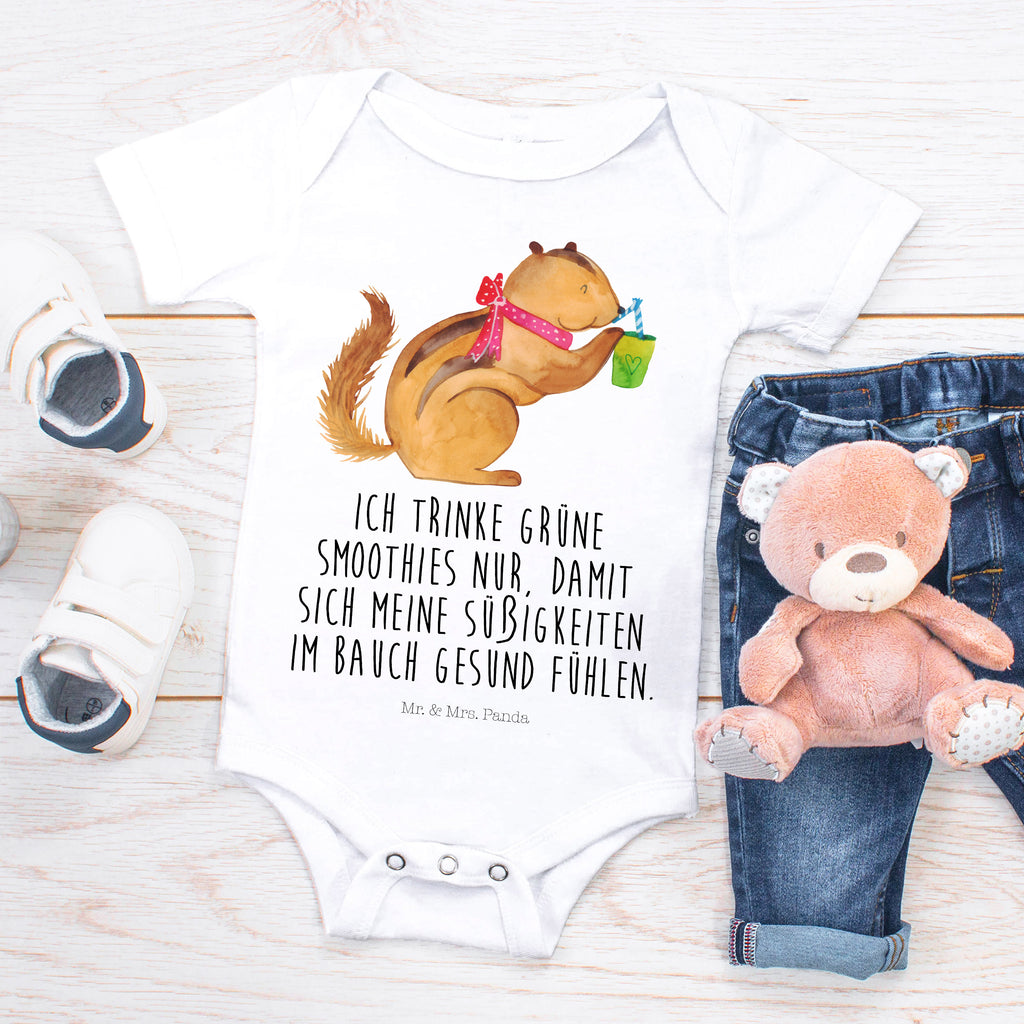 Organic Baby Body Eichhörnchen Smoothie Babykleidung, Babystrampler, Strampler, Wickelbody, Baby Erstausstattung, Junge, Mädchen, Tiermotive, Gute Laune, lustige Sprüche, Tiere, Green Smoothies, Diät, Abnehmen, Streifenhörnchen, Eichhörnchen