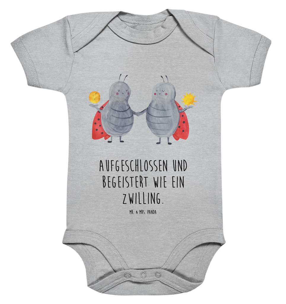 Organic Baby Body Sternzeichen Zwilling Babykleidung, Babystrampler, Strampler, Wickelbody, Baby Erstausstattung, Junge, Mädchen, Tierkreiszeichen, Sternzeichen, Horoskop, Astrologie, Aszendent, Zwillinge, Zwilling Geschenk, Zwilling Sternzeichen, Geburtstag Mai, Geschenk Mai, Geschenk Juni, Marienkäfer, Glückskäfer, Zwillingsbruder, Zwillingsschwester