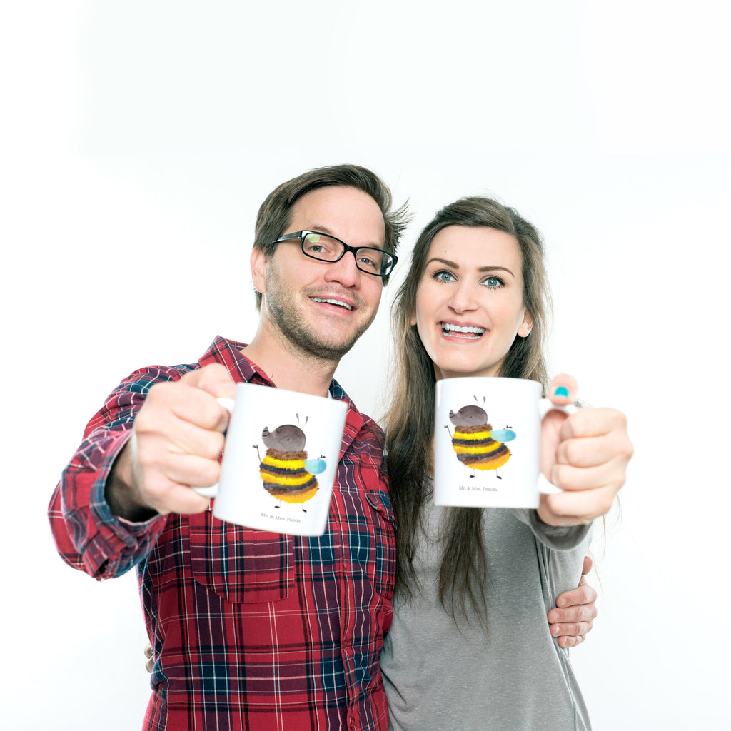 Tasse Hummel flauschig Hummel, Flauschig, Biene, Blume, Natur Becher, Kaffeetasse, Kaffeebecher, Tee, Frühstück, Büro  süße Tiermotive, gute Laune, lustige Sprüche, Tiere