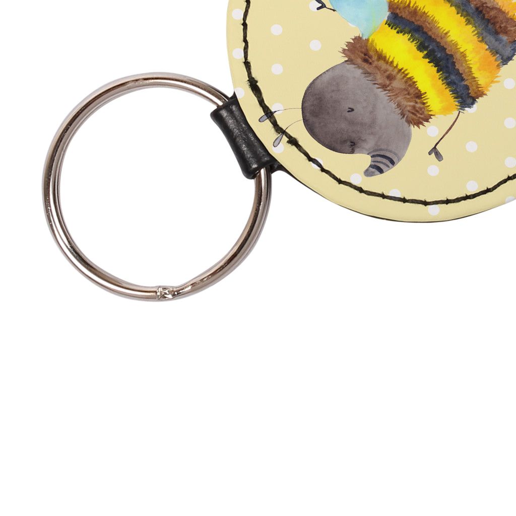 Rund Schlüsselanhänger Hummel flauschig Schlüsselanhänger, Anhänger, Taschenanhänger, Glücksbringer, Schutzengel, Tiermotive, Gute Laune, lustige Sprüche, Tiere, Hummel, Flauschig, Biene, Blume, Natur