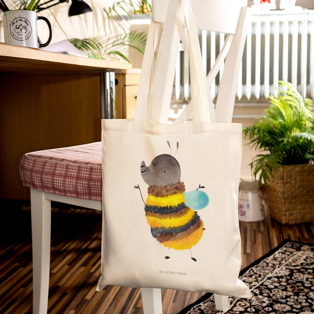 Tragetasche Hummel flauschig Beuteltasche, Beutel, Einkaufstasche, Jutebeutel, Stoffbeutel, Tiermotive, Gute Laune, lustige Sprüche, Tiere, Hummel, Flauschig, Biene, Blume, Natur