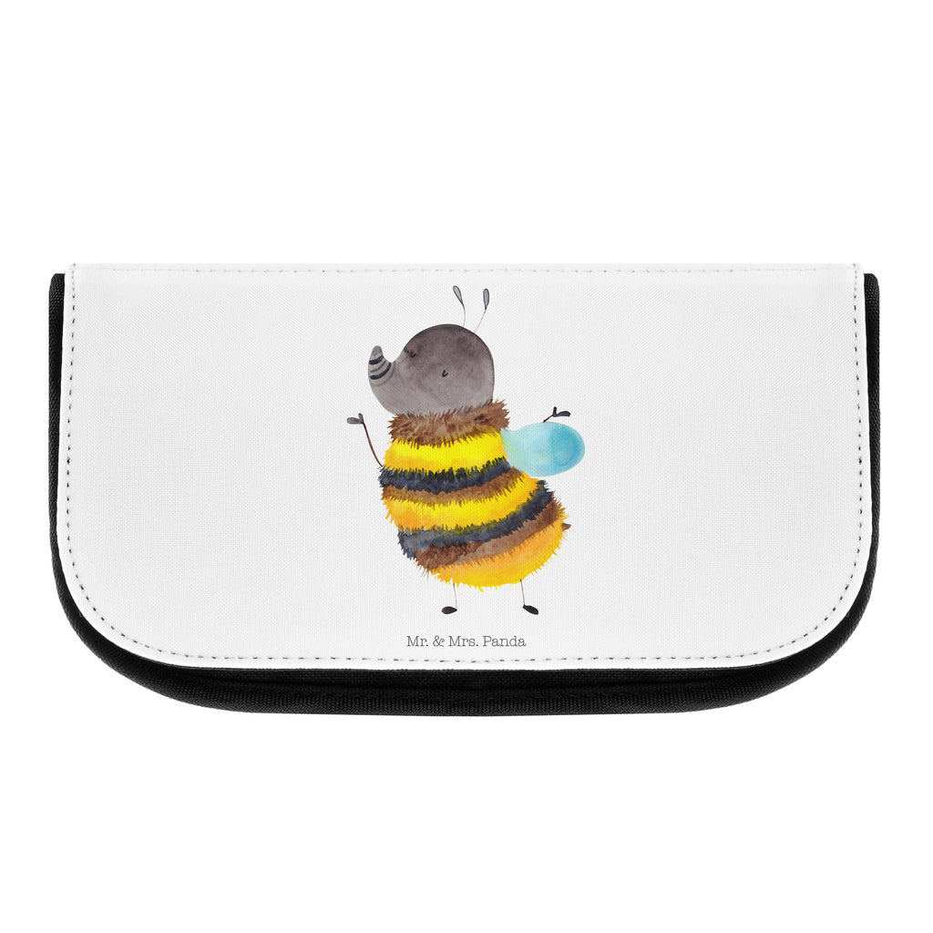 Kosmetiktasche Hummel flauschig Kosmetikbeutel, Kulturtasche, Kulturbeutel, Schminktasche, Make-Up Tasche, Tiermotive, Gute Laune, lustige Sprüche, Tiere, Hummel, Flauschig, Biene, Blume, Natur