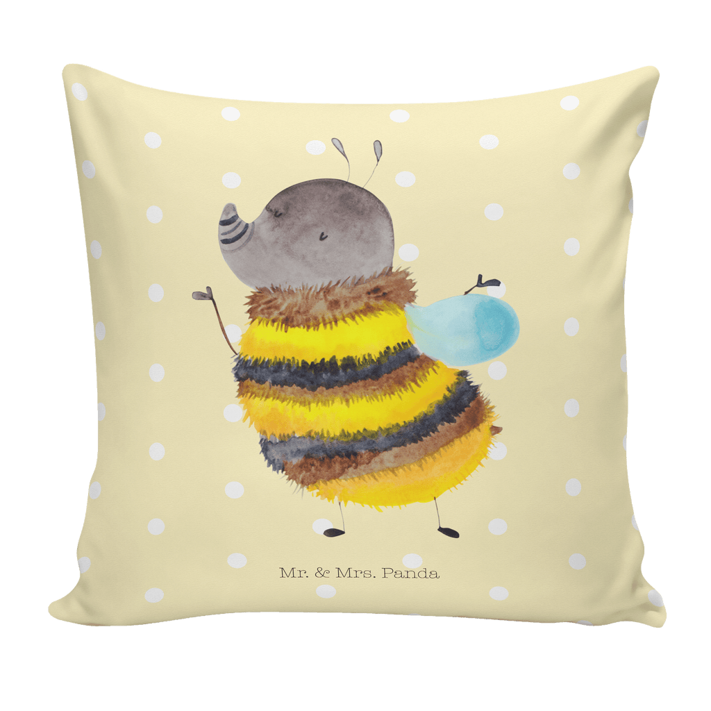 40x40 Kissen Hummel flauschig Kissenhülle, Kopfkissen, Sofakissen, Dekokissen, Motivkissen, Tiermotive, Gute Laune, lustige Sprüche, Tiere, Hummel, Flauschig, Biene, Blume, Natur