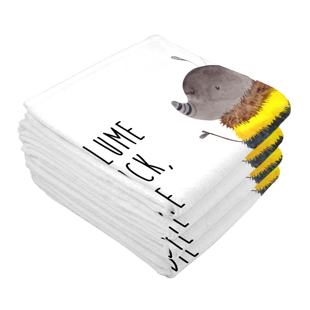 Gäste Handtuch Hummel flauschig Gästetuch, Reisehandtuch, Sport Handtuch, Frottier, Kinder Handtuch, Tiermotive, Gute Laune, lustige Sprüche, Tiere, Hummel, Flauschig, Biene, Blume, Natur