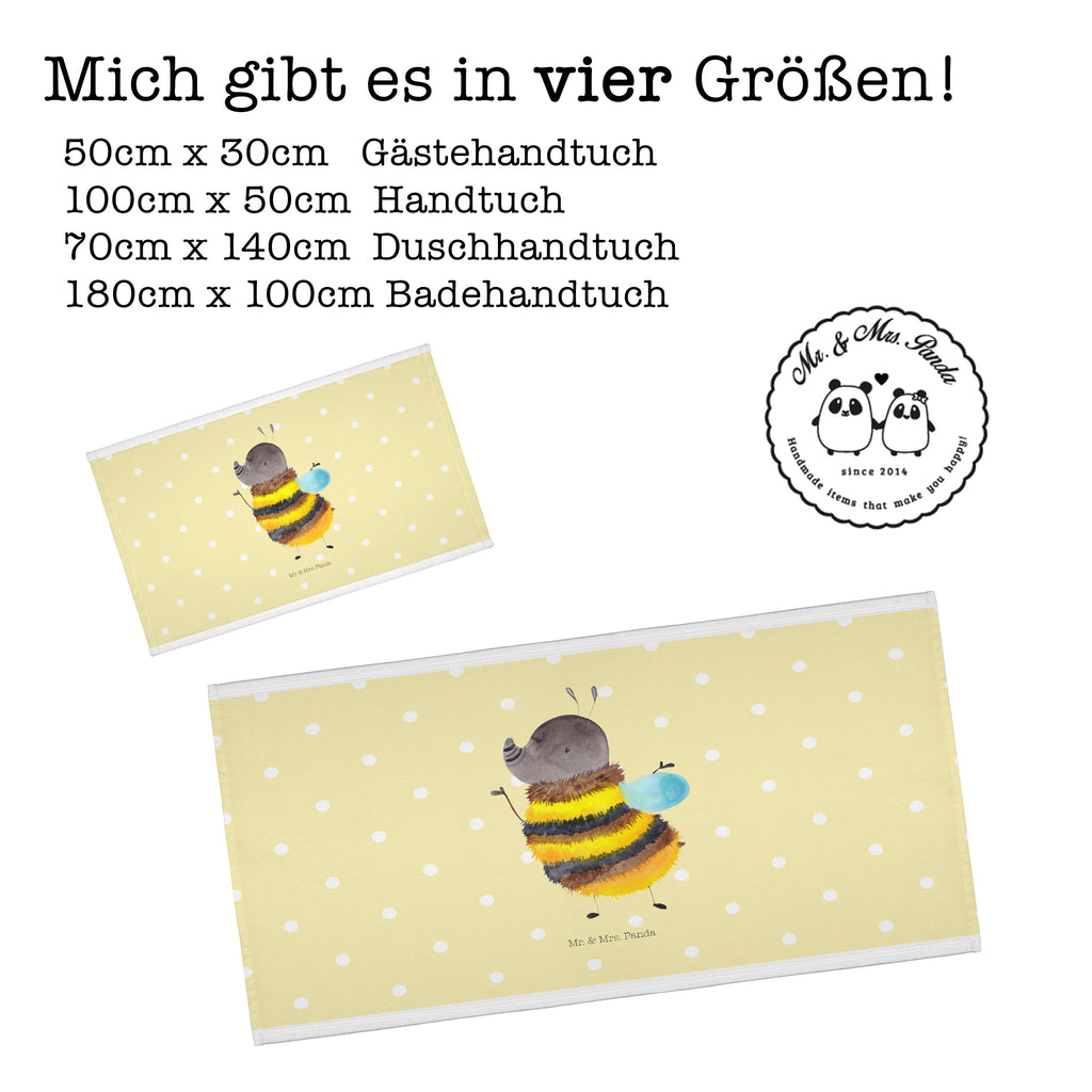 Gäste Handtuch Hummel flauschig Gästetuch, Reisehandtuch, Sport Handtuch, Frottier, Kinder Handtuch, Tiermotive, Gute Laune, lustige Sprüche, Tiere, Hummel, Flauschig, Biene, Blume, Natur