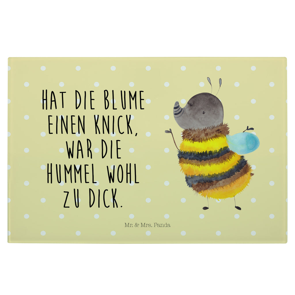 Medium Glas Schneidbrett Hummel flauschig Glasschneidebrett, Schneidebrett, Tiermotive, Gute Laune, lustige Sprüche, Tiere, Hummel, Flauschig, Biene, Blume, Natur