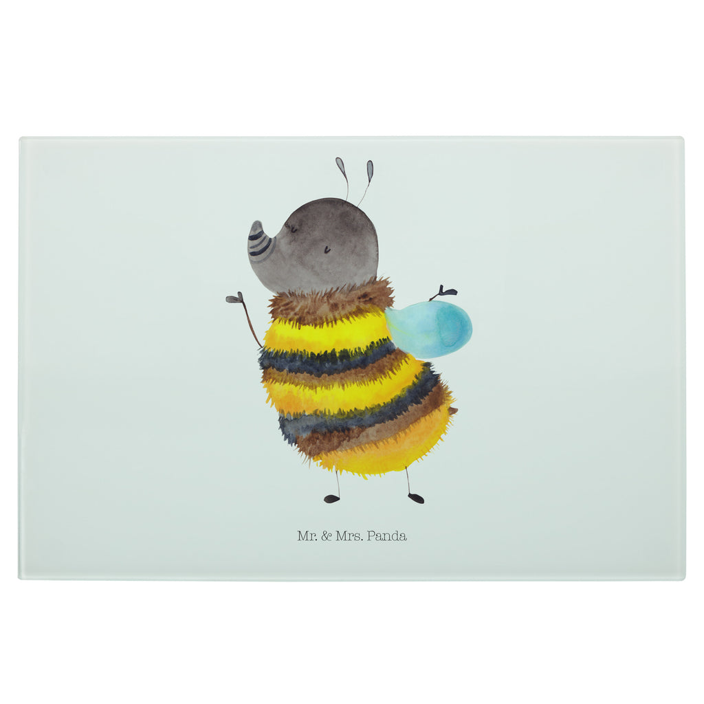 Medium Glas Schneidbrett Hummel flauschig Glasschneidebrett, Schneidebrett, Tiermotive, Gute Laune, lustige Sprüche, Tiere, Hummel, Flauschig, Biene, Blume, Natur