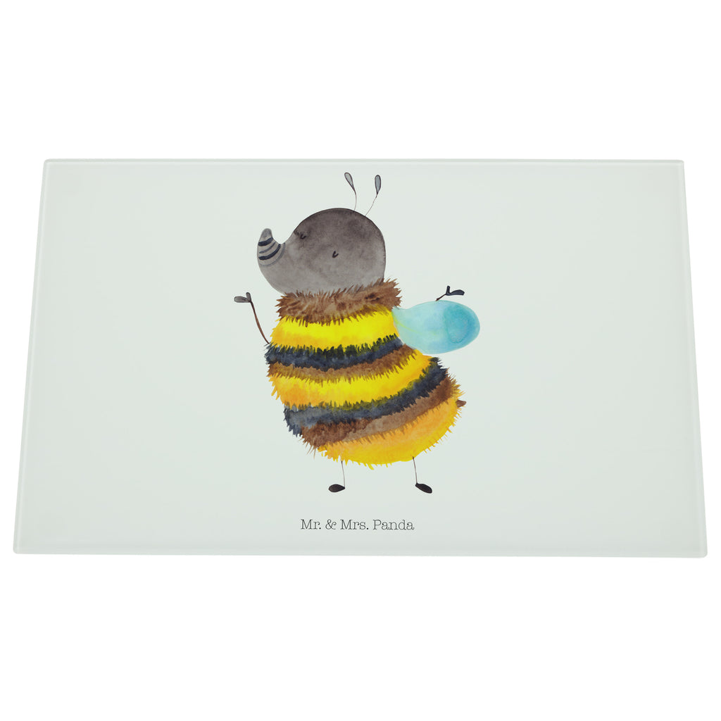 Medium Glas Schneidbrett Hummel flauschig Glasschneidebrett, Schneidebrett, Tiermotive, Gute Laune, lustige Sprüche, Tiere, Hummel, Flauschig, Biene, Blume, Natur