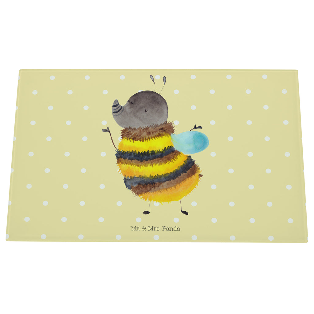 Medium Glas Schneidbrett Hummel flauschig Glasschneidebrett, Schneidebrett, Tiermotive, Gute Laune, lustige Sprüche, Tiere, Hummel, Flauschig, Biene, Blume, Natur