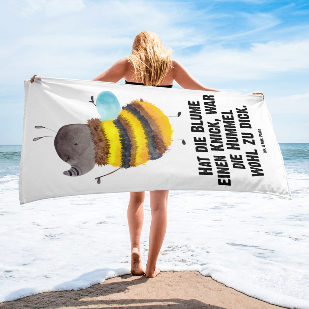 XL Badehandtuch Hummel flauschig Handtuch, Badetuch, Duschtuch, Strandtuch, Saunatuch, Tiermotive, Gute Laune, lustige Sprüche, Tiere, Hummel, Flauschig, Biene, Blume, Natur