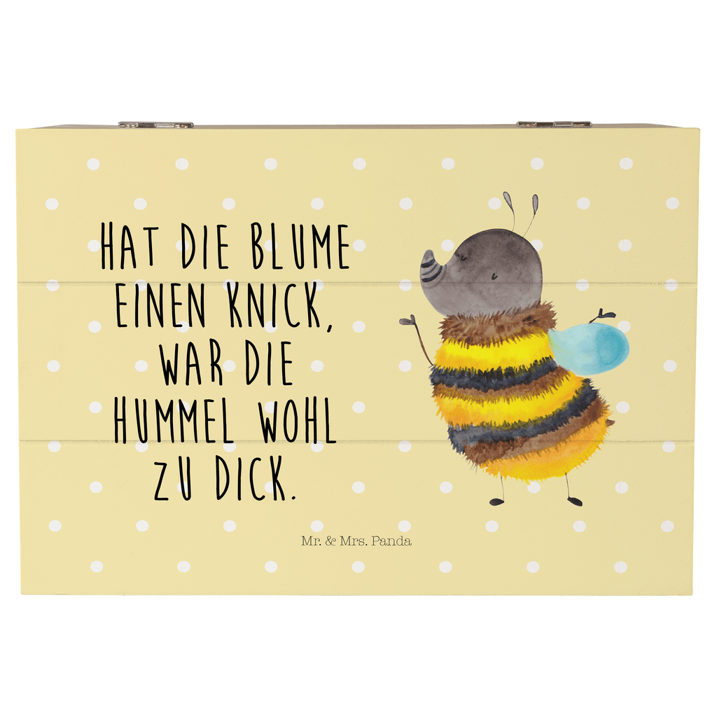 Holzkiste Hummel flauschig Holzkiste, Kiste, Schatzkiste, Truhe, Schatulle, XXL, Erinnerungsbox, Erinnerungskiste, Dekokiste, Aufbewahrungsbox, Tiermotive, Gute Laune, lustige Sprüche, Tiere, Hummel, Flauschig, Biene, Blume, Natur