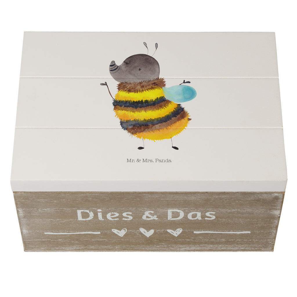 Holzkiste Hummel flauschig Holzkiste, Kiste, Schatzkiste, Truhe, Schatulle, XXL, Erinnerungsbox, Erinnerungskiste, Dekokiste, Aufbewahrungsbox, Tiermotive, Gute Laune, lustige Sprüche, Tiere, Hummel, Flauschig, Biene, Blume, Natur