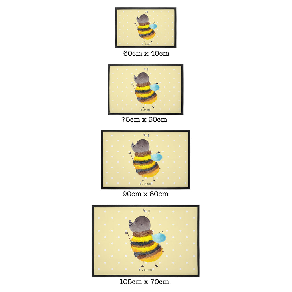 Fußmatte Hummel flauschig Hummel, Flauschig, Biene, Blume, Natur Türvorleger, Schmutzmatte, Fußabtreter, Matte, Schmutzfänger, Fußabstreifer, Schmutzfangmatte, Türmatte, Motivfußmatte,  Haustürmatte, Vorleger  süße Tiermotive, gute Laune, lustige Sprüche, Tiere