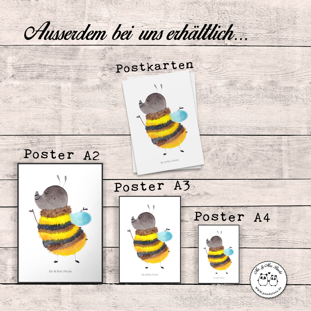 Poster Hummel flauschig Poster, Wandposter, Bild, Wanddeko, Küchenposter, Kinderposter, Wanddeko Bild, Raumdekoration, Wanddekoration, Handgemaltes Poster, Mr. & Mrs. Panda Poster, Designposter, Kunstdruck, Posterdruck, Tiermotive, Gute Laune, lustige Sprüche, Tiere, Hummel, Flauschig, Biene, Blume, Natur