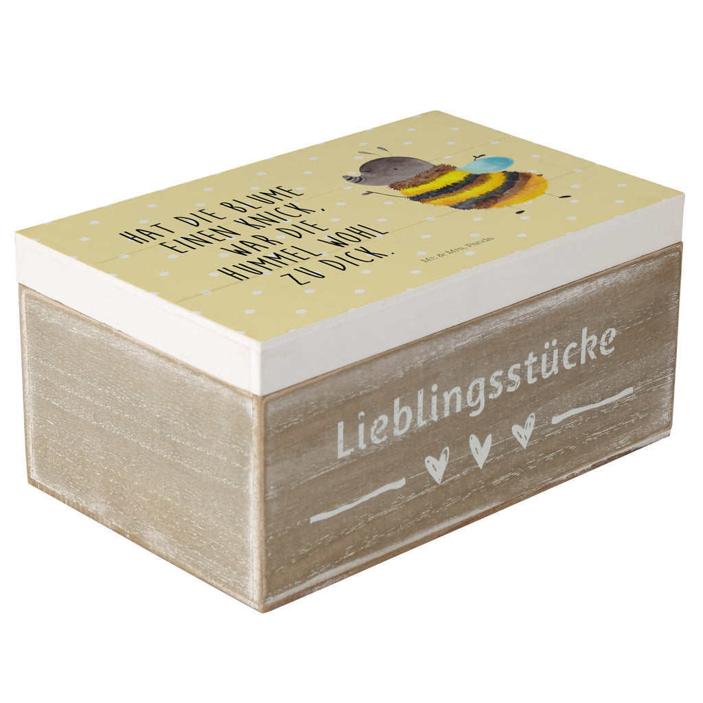 Holzkiste Hummel flauschig Holzkiste, Kiste, Schatzkiste, Truhe, Schatulle, XXL, Erinnerungsbox, Erinnerungskiste, Dekokiste, Aufbewahrungsbox, Tiermotive, Gute Laune, lustige Sprüche, Tiere, Hummel, Flauschig, Biene, Blume, Natur
