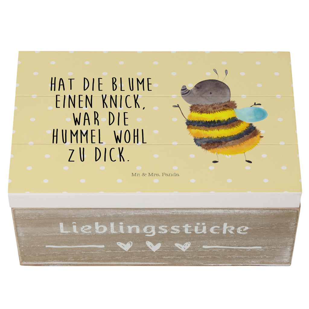Holzkiste Hummel flauschig Holzkiste, Kiste, Schatzkiste, Truhe, Schatulle, XXL, Erinnerungsbox, Erinnerungskiste, Dekokiste, Aufbewahrungsbox, Tiermotive, Gute Laune, lustige Sprüche, Tiere, Hummel, Flauschig, Biene, Blume, Natur