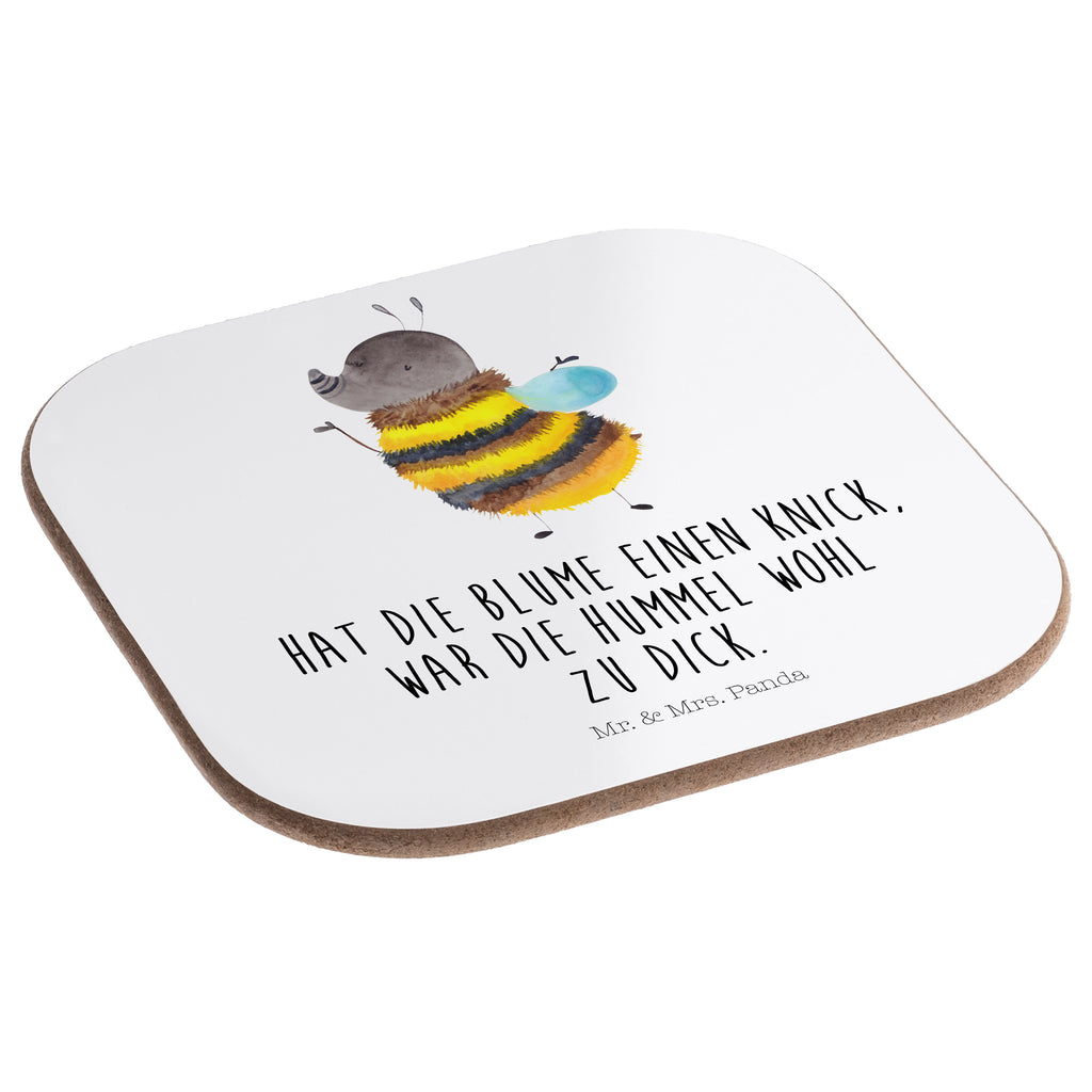 Quadratische Untersetzer Hummel flauschig Bierdeckel, Glasuntersetzer, Untersetzer Gläser, Getränkeuntersetzer, Tiermotive, Gute Laune, lustige Sprüche, Tiere, Hummel, Flauschig, Biene, Blume, Natur
