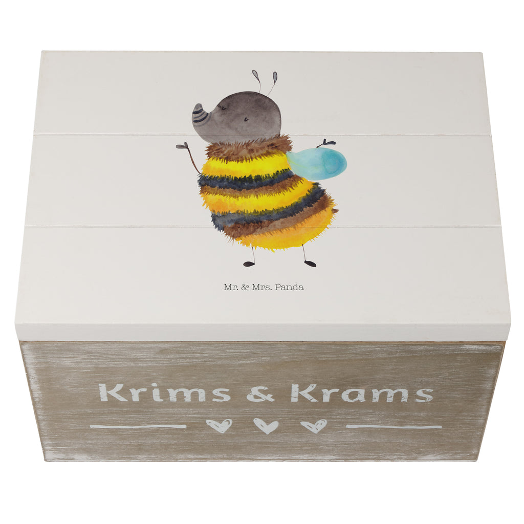 Holzkiste Hummel flauschig Holzkiste, Kiste, Schatzkiste, Truhe, Schatulle, XXL, Erinnerungsbox, Erinnerungskiste, Dekokiste, Aufbewahrungsbox, Tiermotive, Gute Laune, lustige Sprüche, Tiere, Hummel, Flauschig, Biene, Blume, Natur