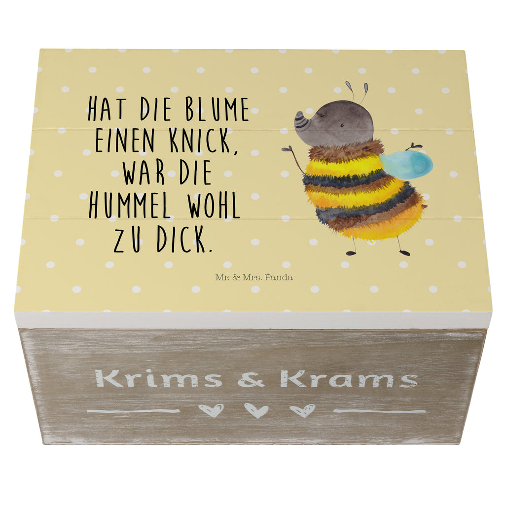 Holzkiste Hummel flauschig Holzkiste, Kiste, Schatzkiste, Truhe, Schatulle, XXL, Erinnerungsbox, Erinnerungskiste, Dekokiste, Aufbewahrungsbox, Tiermotive, Gute Laune, lustige Sprüche, Tiere, Hummel, Flauschig, Biene, Blume, Natur