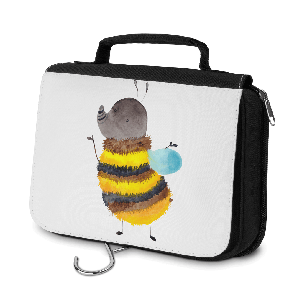Kulturbeutel Hummel flauschig Kulturbeutel, Zum Aufhängen, Waschtasche, Kosmetiktasche, Damen, Herren, Aufbewahrungstasche, Schminktasche, Kosmetikbeutel, Organizer, Kulturtasche, Schminkutensil, Tiermotive, Gute Laune, lustige Sprüche, Tiere, Hummel, Flauschig, Biene, Blume, Natur