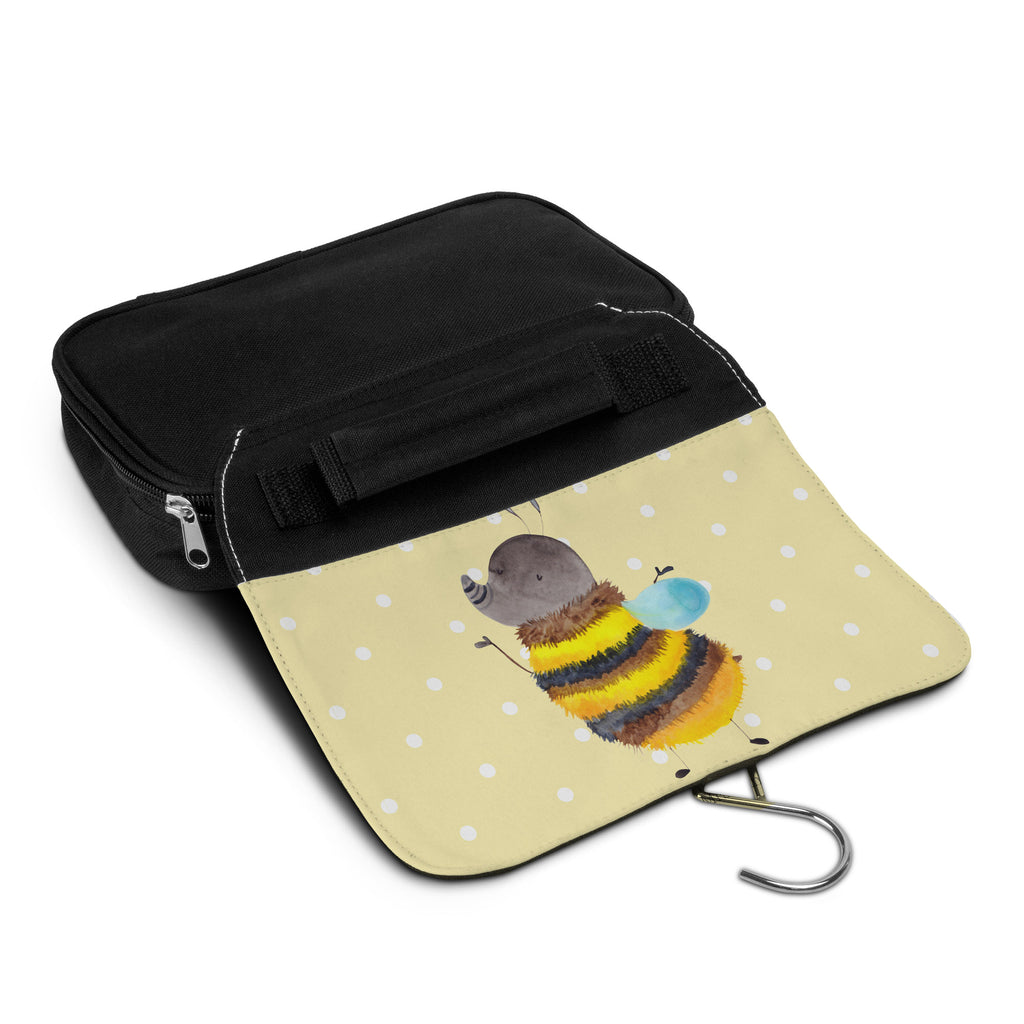 Kulturbeutel Hummel flauschig Kulturbeutel, Zum Aufhängen, Waschtasche, Kosmetiktasche, Damen, Herren, Aufbewahrungstasche, Schminktasche, Kosmetikbeutel, Organizer, Kulturtasche, Schminkutensil, Tiermotive, Gute Laune, lustige Sprüche, Tiere, Hummel, Flauschig, Biene, Blume, Natur
