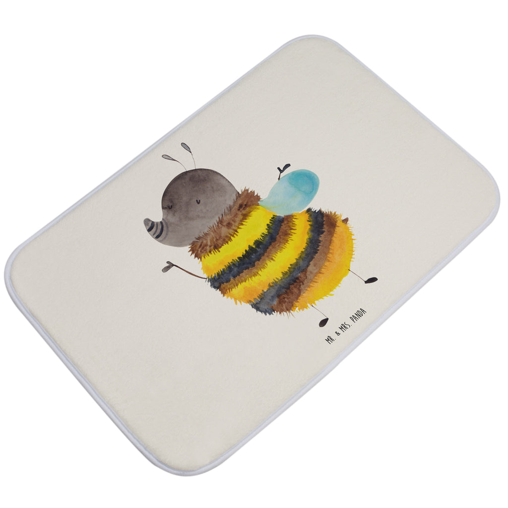 Badvorleger Hummel flauschig Badematte, Badteppich, Duschvorleger, Badezimmerteppich, Badezimmermatte, Badvorleger, Duschmatte, Duschteppich, Tiermotive, Gute Laune, lustige Sprüche, Tiere, Hummel, Flauschig, Biene, Blume, Natur
