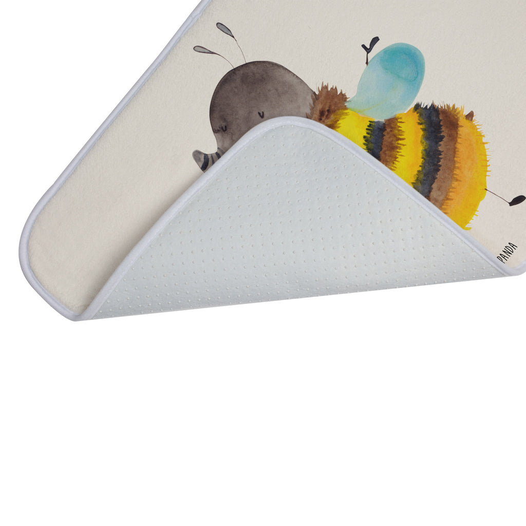 Badvorleger Hummel flauschig Badematte, Badteppich, Duschvorleger, Badezimmerteppich, Badezimmermatte, Badvorleger, Duschmatte, Duschteppich, Tiermotive, Gute Laune, lustige Sprüche, Tiere, Hummel, Flauschig, Biene, Blume, Natur
