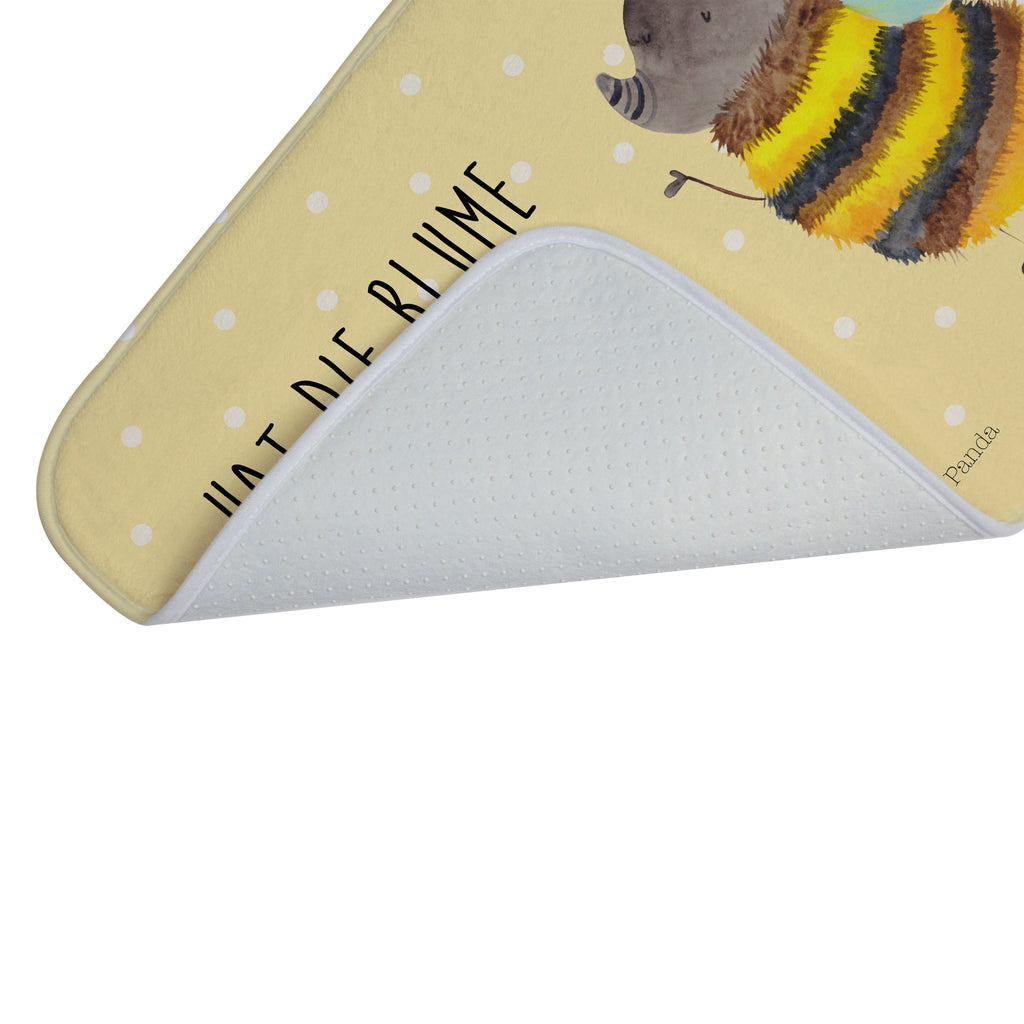 Badvorleger Hummel flauschig Badematte, Badteppich, Duschvorleger, Badezimmerteppich, Badezimmermatte, Badvorleger, Duschmatte, Duschteppich, Tiermotive, Gute Laune, lustige Sprüche, Tiere, Hummel, Flauschig, Biene, Blume, Natur