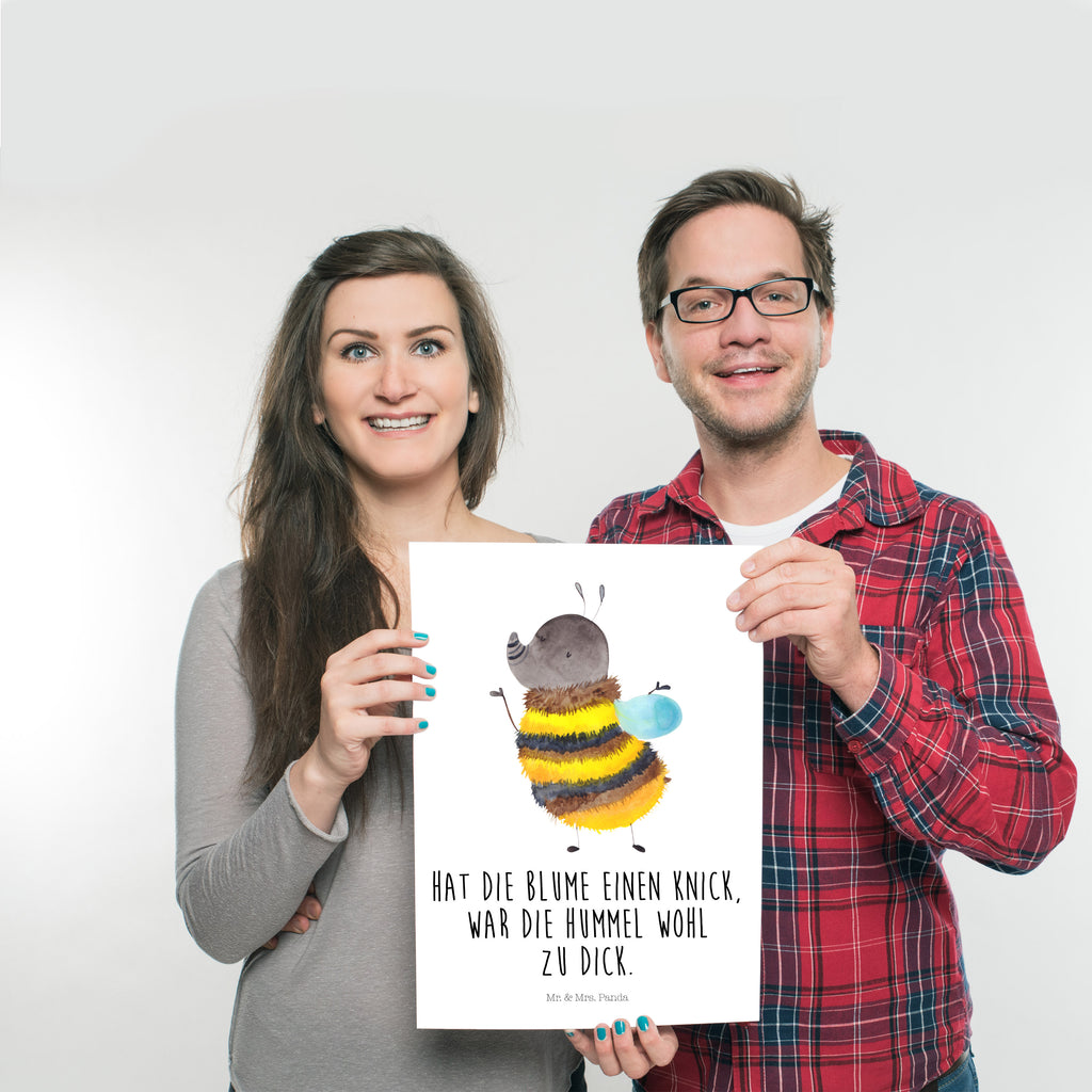 Poster Hummel flauschig Poster, Wandposter, Bild, Wanddeko, Küchenposter, Kinderposter, Wanddeko Bild, Raumdekoration, Wanddekoration, Handgemaltes Poster, Mr. & Mrs. Panda Poster, Designposter, Kunstdruck, Posterdruck, Tiermotive, Gute Laune, lustige Sprüche, Tiere, Hummel, Flauschig, Biene, Blume, Natur