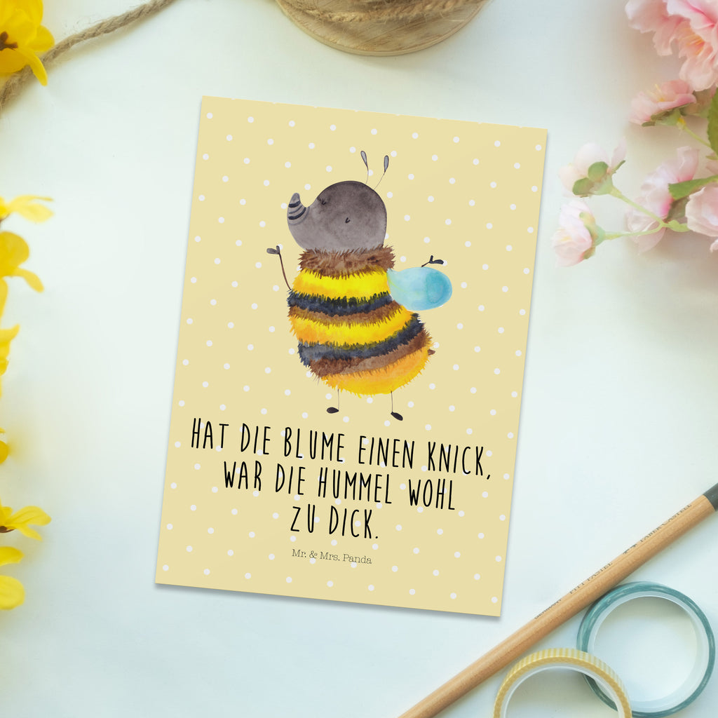 Postkarte Hummel flauschig Geschenkkarte, Grußkarte, Karte, Einladung, Ansichtskarte, Geburtstagskarte, Einladungskarte, Dankeskarte, Tiermotive, Gute Laune, lustige Sprüche, Tiere, Hummel, Flauschig, Biene, Blume, Natur