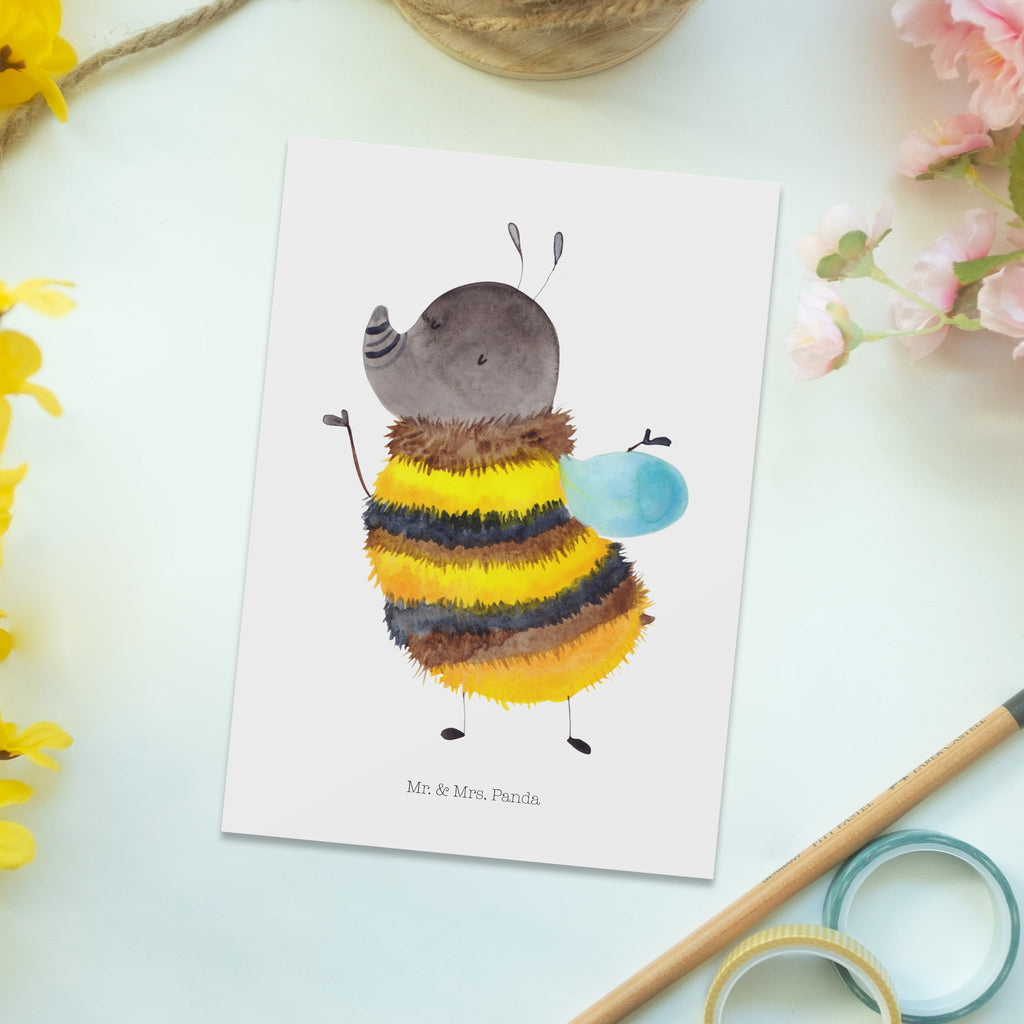 Postkarte Hummel flauschig Geschenkkarte, Grußkarte, Karte, Einladung, Ansichtskarte, Geburtstagskarte, Einladungskarte, Dankeskarte, Tiermotive, Gute Laune, lustige Sprüche, Tiere, Hummel, Flauschig, Biene, Blume, Natur
