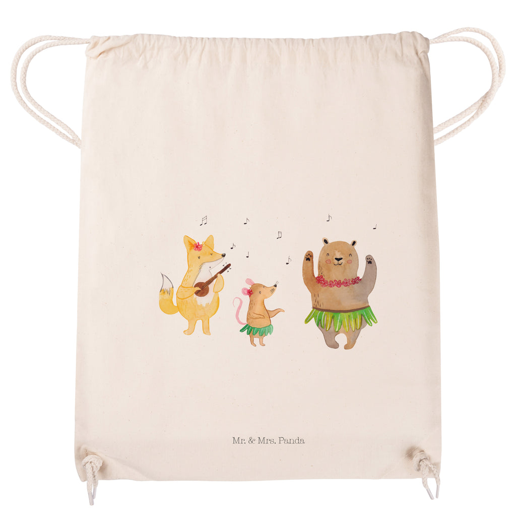 Sportbeutel Waldtiere Aloha Turnbeutel, Beutel, Sporttasche, Tasche, Stoffbeutel, Tiermotive, Gute Laune, lustige Sprüche, Tiere, Wald, Waldtiere, Musik, Aloha, Bär, Hase, Igel, Tanzen, Leben, Lachen