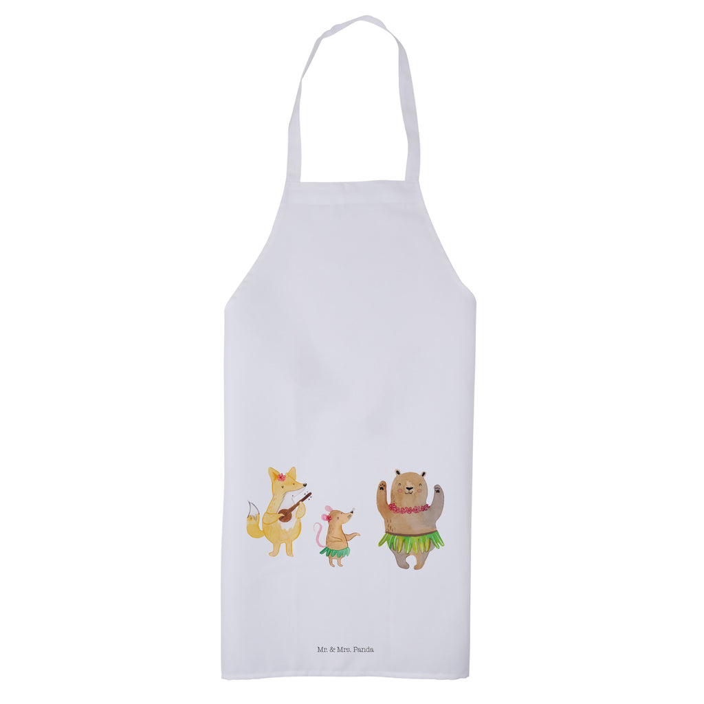Kochschürze Waldtiere Aloha Schürze, Backschürze, Küchenschürze, Grillschürze, Latzschürze, Tiermotive, Gute Laune, lustige Sprüche, Tiere, Wald, Waldtiere, Musik, Aloha, Bär, Hase, Igel, Tanzen, Leben, Lachen