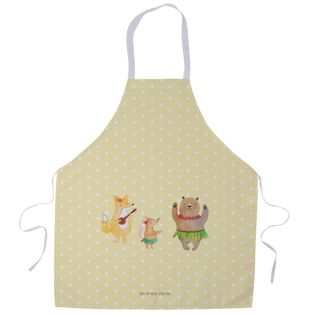 Kochschürze Waldtiere Aloha Schürze, Backschürze, Küchenschürze, Grillschürze, Latzschürze, Tiermotive, Gute Laune, lustige Sprüche, Tiere, Wald, Waldtiere, Musik, Aloha, Bär, Hase, Igel, Tanzen, Leben, Lachen