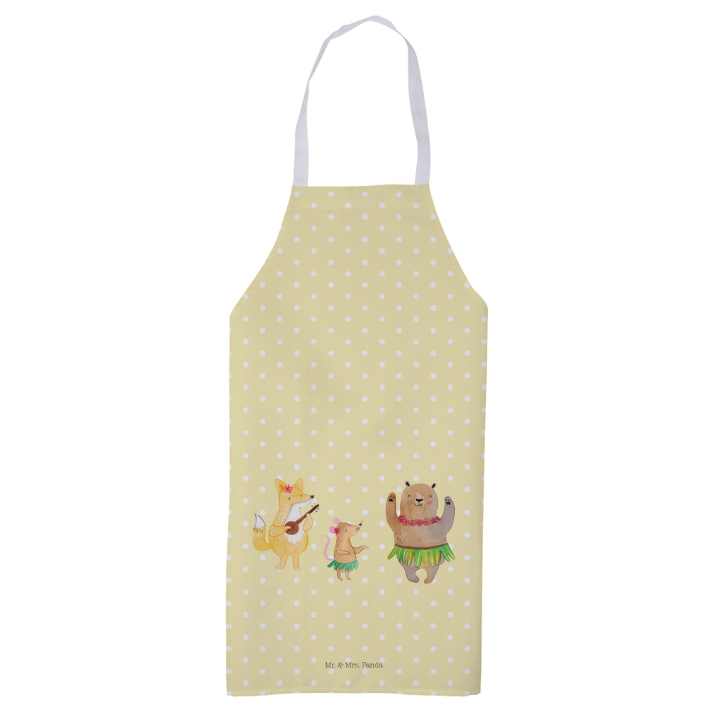 Kochschürze Waldtiere Aloha Schürze, Backschürze, Küchenschürze, Grillschürze, Latzschürze, Tiermotive, Gute Laune, lustige Sprüche, Tiere, Wald, Waldtiere, Musik, Aloha, Bär, Hase, Igel, Tanzen, Leben, Lachen