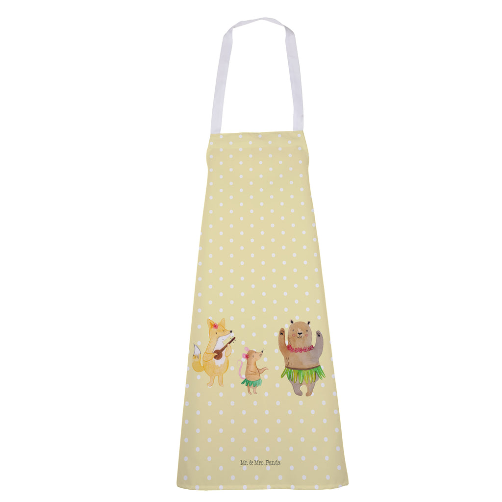 Kochschürze Waldtiere Aloha Schürze, Backschürze, Küchenschürze, Grillschürze, Latzschürze, Tiermotive, Gute Laune, lustige Sprüche, Tiere, Wald, Waldtiere, Musik, Aloha, Bär, Hase, Igel, Tanzen, Leben, Lachen