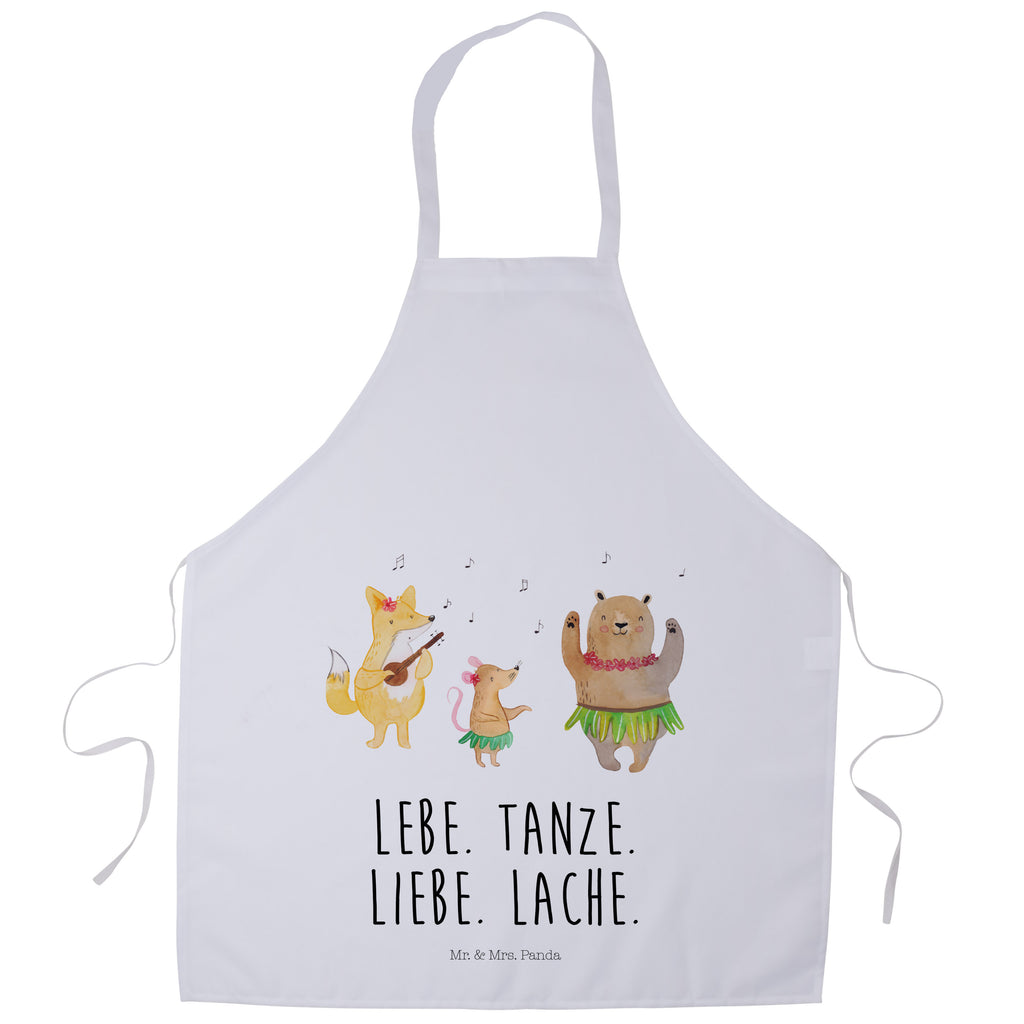 Kochschürze Waldtiere Aloha Schürze, Backschürze, Küchenschürze, Grillschürze, Latzschürze, Tiermotive, Gute Laune, lustige Sprüche, Tiere, Wald, Waldtiere, Musik, Aloha, Bär, Hase, Igel, Tanzen, Leben, Lachen