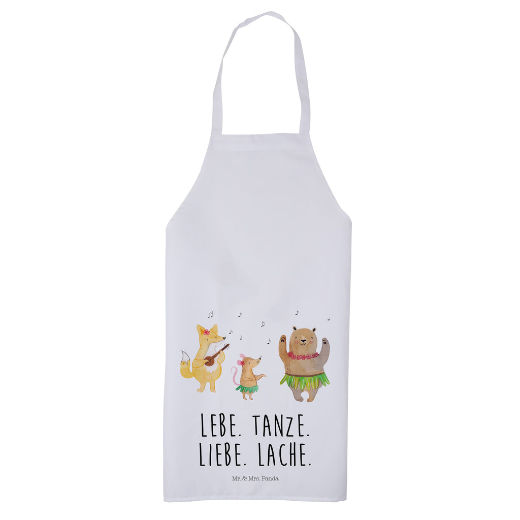 Kochschürze Waldtiere Aloha Schürze, Backschürze, Küchenschürze, Grillschürze, Latzschürze, Tiermotive, Gute Laune, lustige Sprüche, Tiere, Wald, Waldtiere, Musik, Aloha, Bär, Hase, Igel, Tanzen, Leben, Lachen