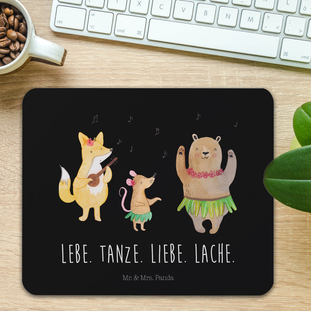 Mauspad Waldtiere Aloha Mousepad, Computer zubehör, Büroausstattung, PC Zubehör, Arbeitszimmer, Mauspad, Einzigartiges Mauspad, Designer Mauspad, Tiermotive, Gute Laune, lustige Sprüche, Tiere, Wald, Waldtiere, Musik, Aloha, Bär, Hase, Igel, Tanzen, Leben, Lachen
