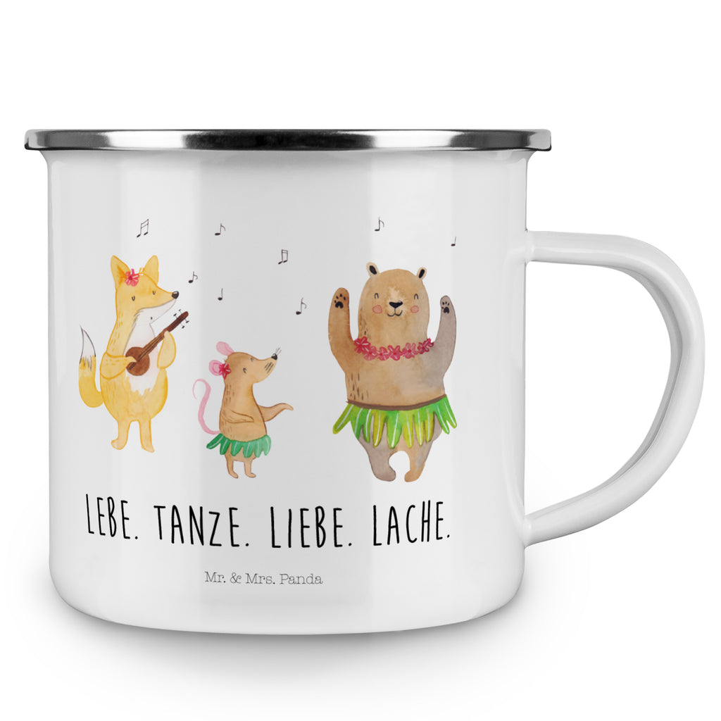 Camping Emaille Tasse Waldtiere Aloha Campingtasse, Trinkbecher, Metalltasse, Outdoor Tasse, Emaille Trinkbecher, Blechtasse Outdoor, Emaille Campingbecher, Edelstahl Trinkbecher, Metalltasse für Camping, Kaffee Blechtasse, Camping Tasse Metall, Tiermotive, Gute Laune, lustige Sprüche, Tiere, Wald, Waldtiere, Musik, Aloha, Bär, Hase, Igel, Tanzen, Leben, Lachen