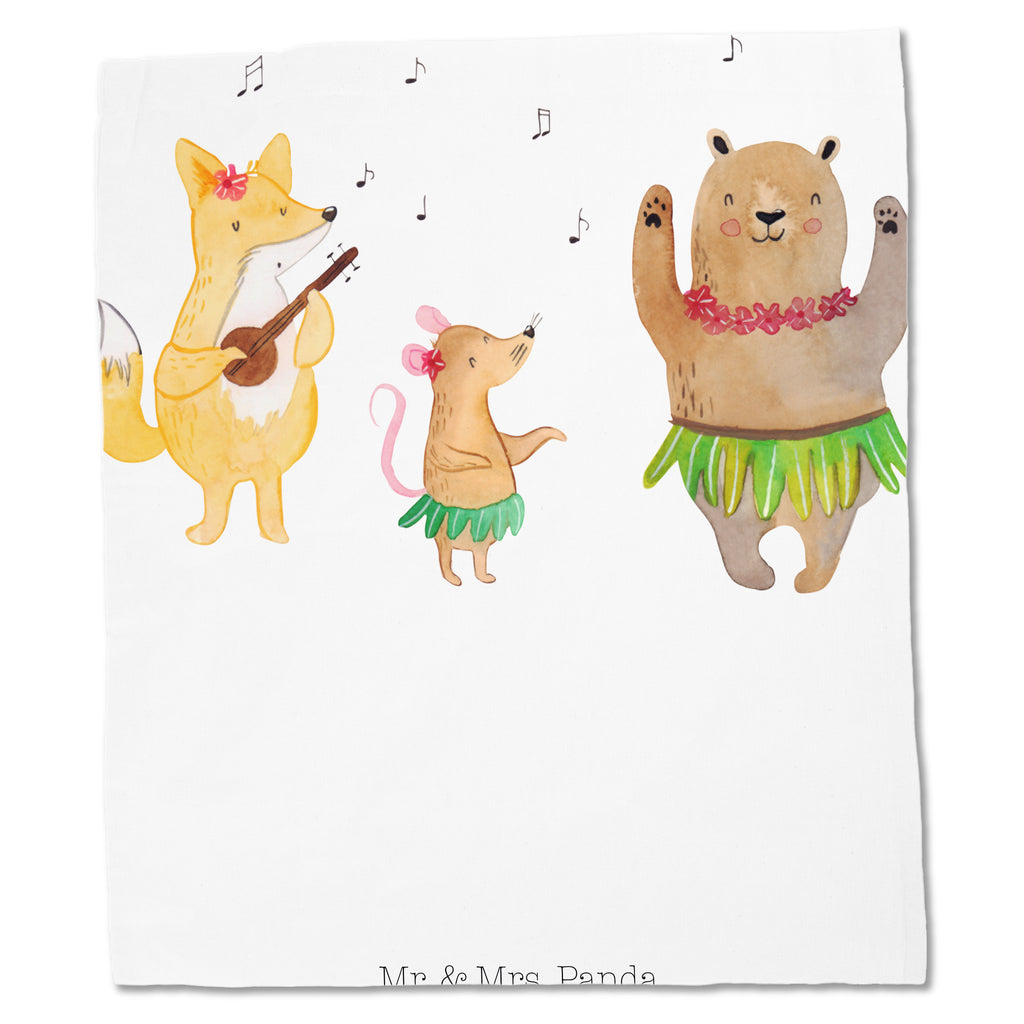 Tragetasche Waldtiere Aloha Beuteltasche, Beutel, Einkaufstasche, Jutebeutel, Stoffbeutel, Tiermotive, Gute Laune, lustige Sprüche, Tiere, Wald, Waldtiere, Musik, Aloha, Bär, Hase, Igel, Tanzen, Leben, Lachen