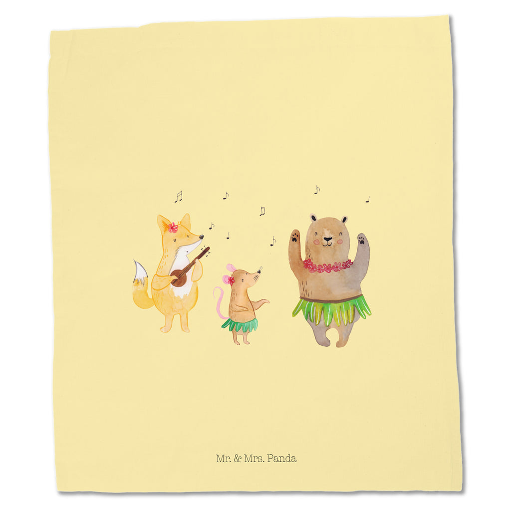 Tragetasche Waldtiere Aloha Beuteltasche, Beutel, Einkaufstasche, Jutebeutel, Stoffbeutel, Tiermotive, Gute Laune, lustige Sprüche, Tiere, Wald, Waldtiere, Musik, Aloha, Bär, Hase, Igel, Tanzen, Leben, Lachen
